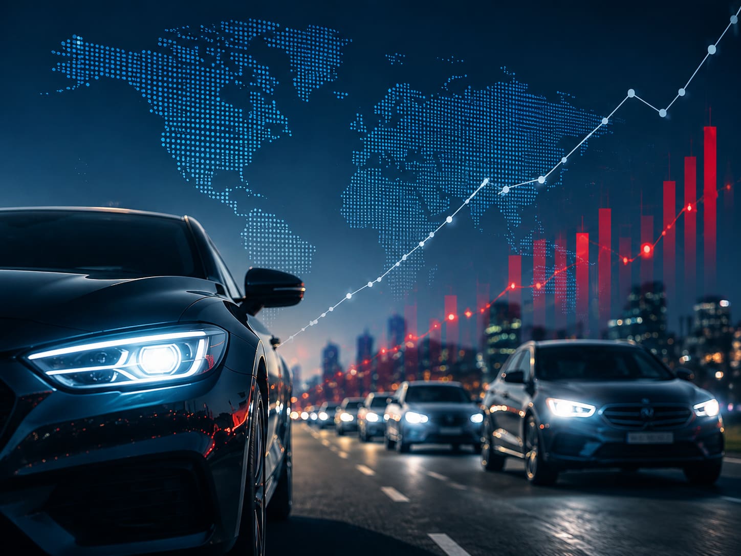 Automotive traffic and aftermarket growth analysis across cities